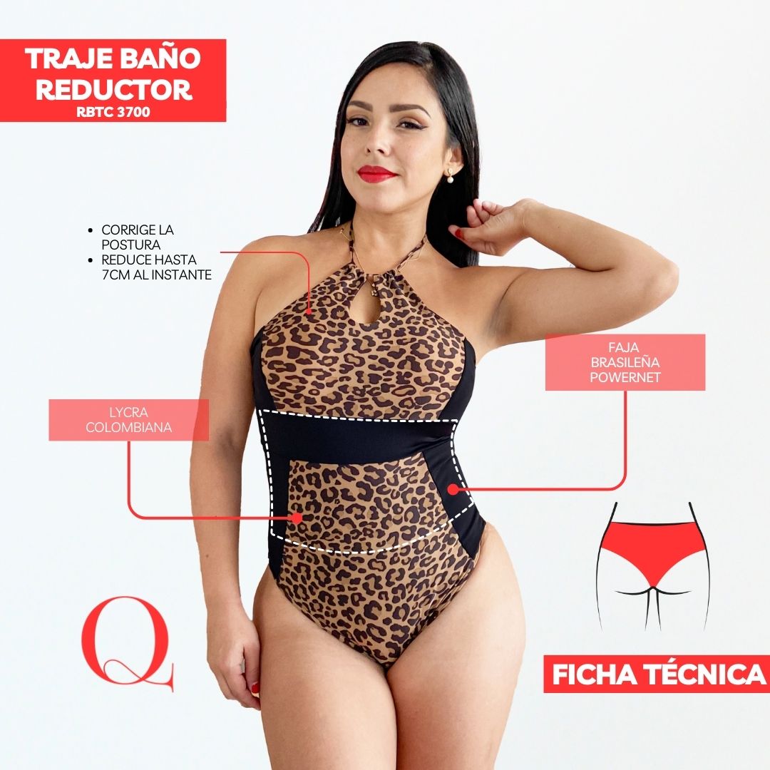 Traje de Baño con Faja Reductor RBTC3700 (CALZON ESTANDAR)