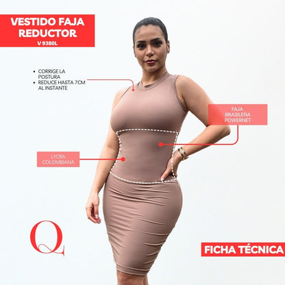 Vestido con Faja Reductor V9380L