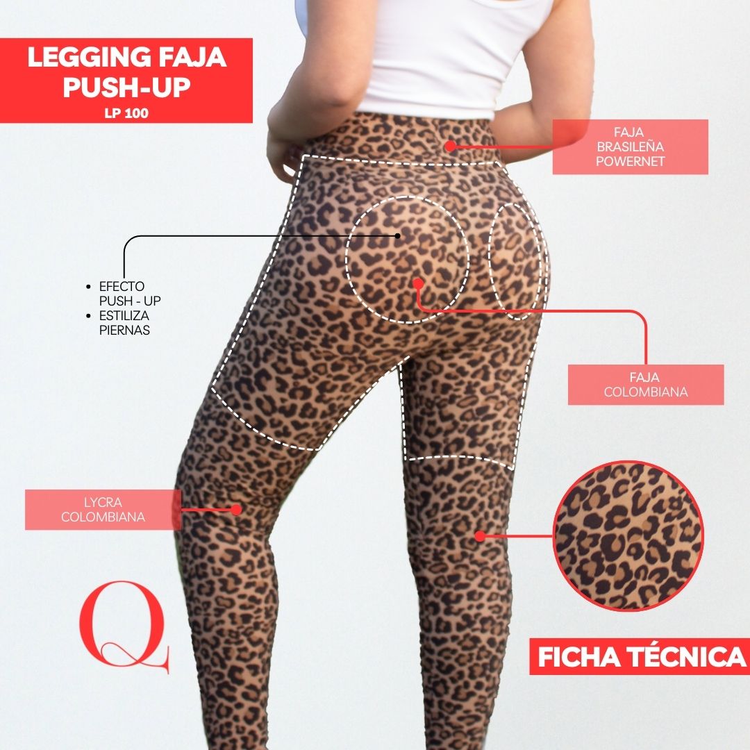 Leggins con Faja Levanta Glúteos LP100