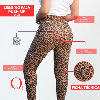 Leggins con Faja Levanta Glúteos LP100