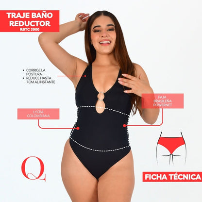 Traje de Baño con Faja Reductor RBTC3900 (CALZON ESTANDAR)