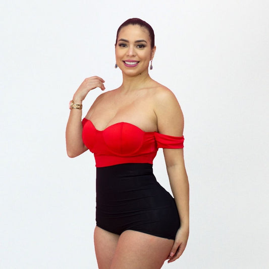 Traje de Baño con Faja Reductor RBTC1002SH (CALZON SHORT)