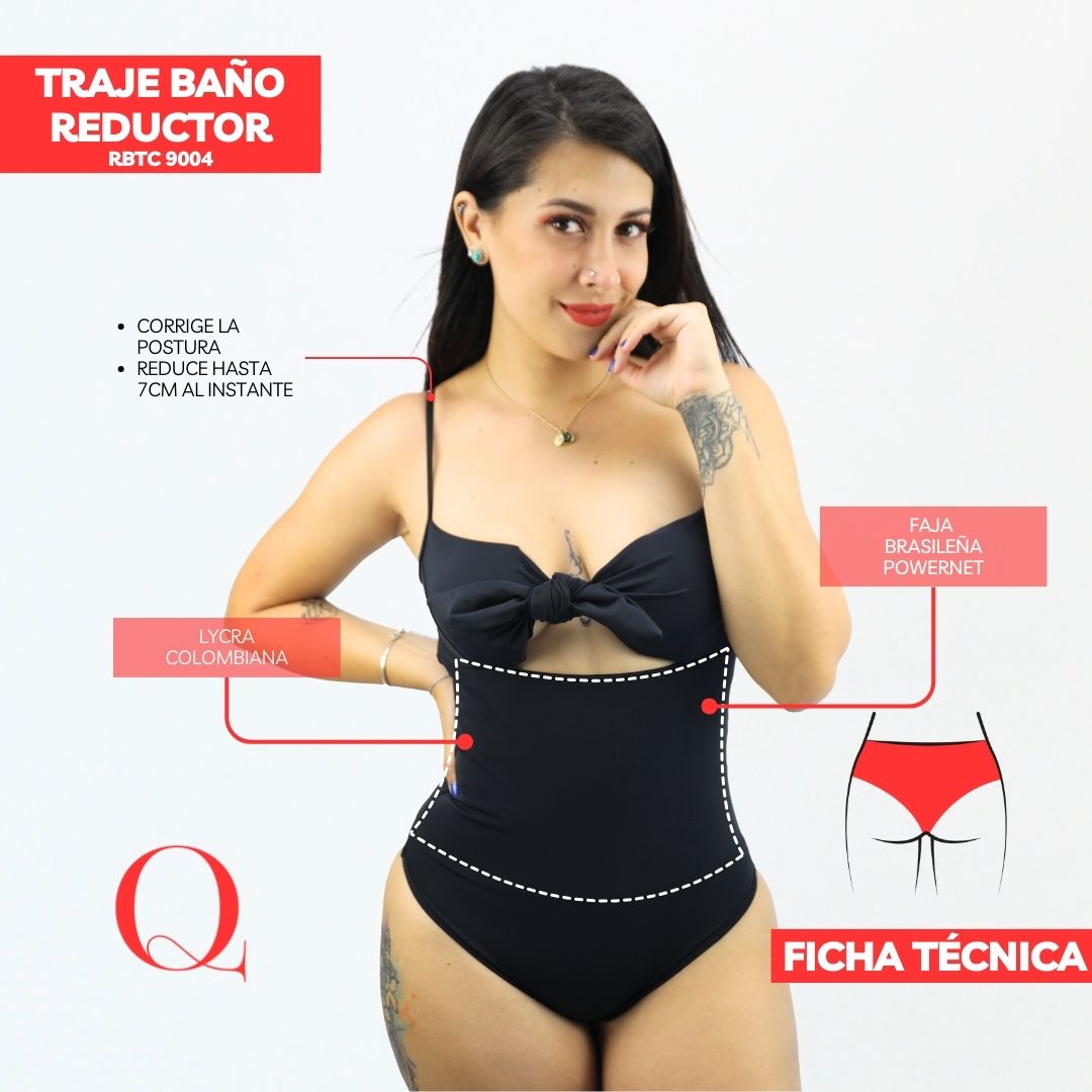 Traje de Baño con Faja Reductor RBTC9004 (CALZON ESTANDAR)