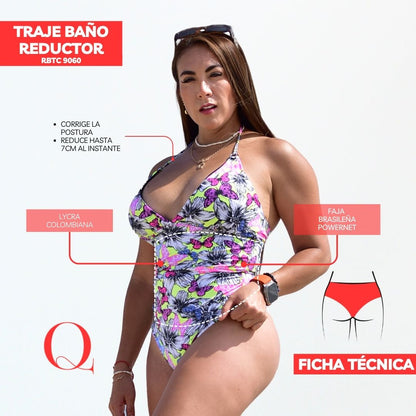 Traje de Baño con Faja Reductor RBTC9060 (CALZON ESTANDAR)