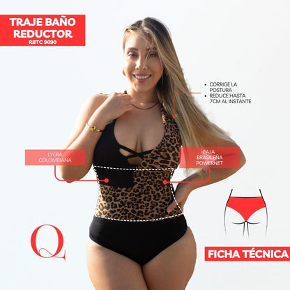 Traje de Baño con Faja Reductor RBTC9090 (CALZON ESTANDAR)