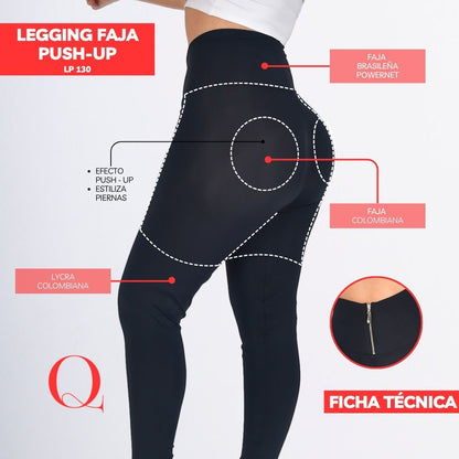 Leggins con Faja Levanta Glúteos LP130