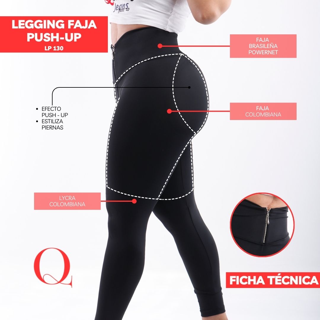 Leggins con Faja Levanta Glúteos LP130