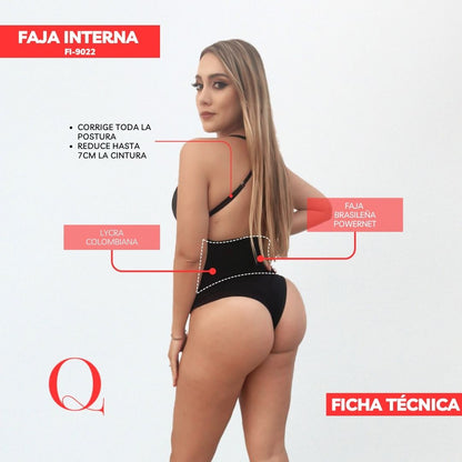FAJA INTERNA BODYS POWERNET -TIPO V PROFUNDO  Y CON COPAS FI9022