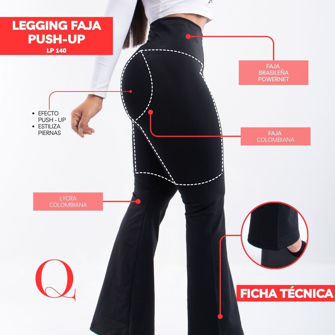 Leggins con Faja Levanta Glúteos LP140