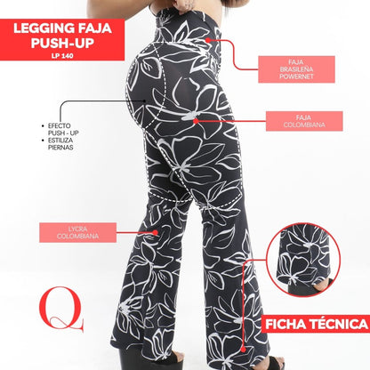 Leggins con Faja Levanta Glúteos LP140