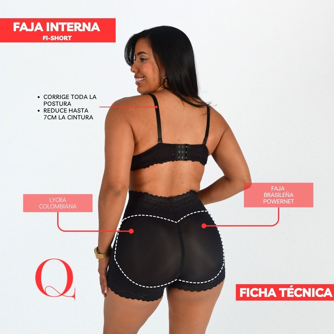 FAJA INTERNA - SHORTS POWERNET ULTRALEVANTACOLA-FISHORT