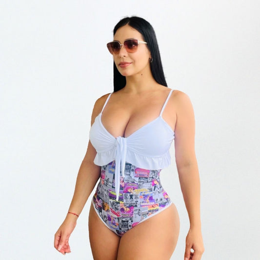 Traje de Baño con Faja Reductor RBTC1009 (CALZON ESTANDAR)