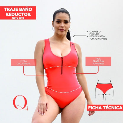 Traje de Baño con Faja Reductor RBTC2001 (CALZON ESTANDAR)