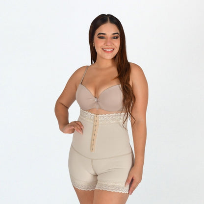 FAJA INTERNA - SHORT ALTO CON BROCHE POWERNET ULTRALEVANTACOLA-FISHORT ALTO