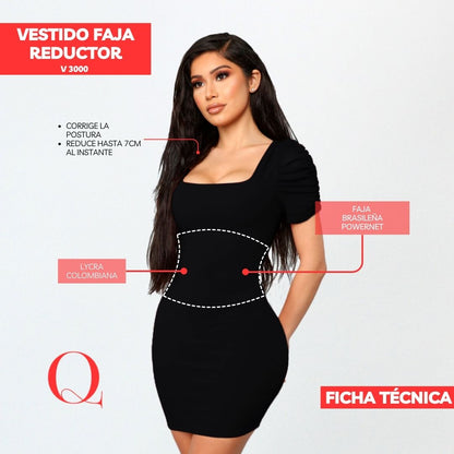 Vestido con Faja Reductor V3000