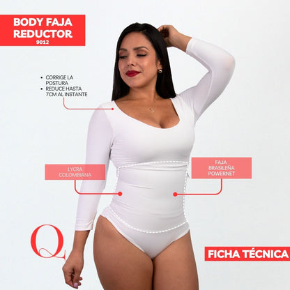 Body Faja Reductor Algodón 9012 OFF WHITE