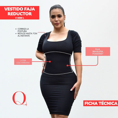 Vestido con Faja Reductor V3000L