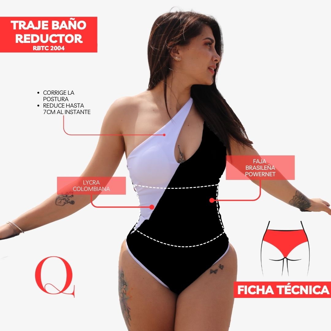 Traje de Baño con Faja Reductor RBTC2004 (CALZON ESTANDAR)