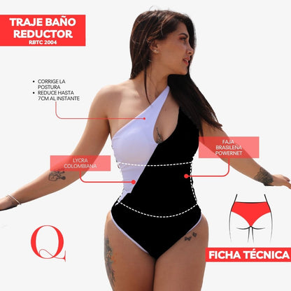 Traje de Baño con Faja Reductor RBTC2004 (CALZON ESTANDAR)