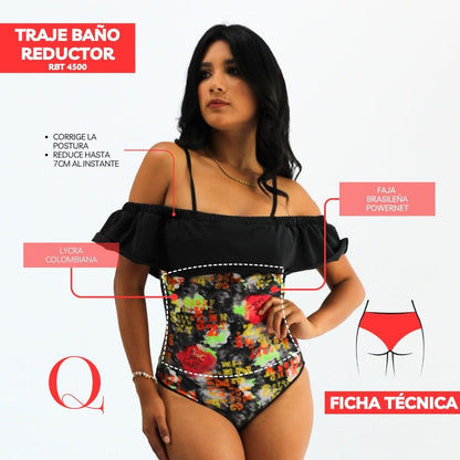 Traje de Baño con Faja Reductor RBT4500 (CALZON ESTANDAR)