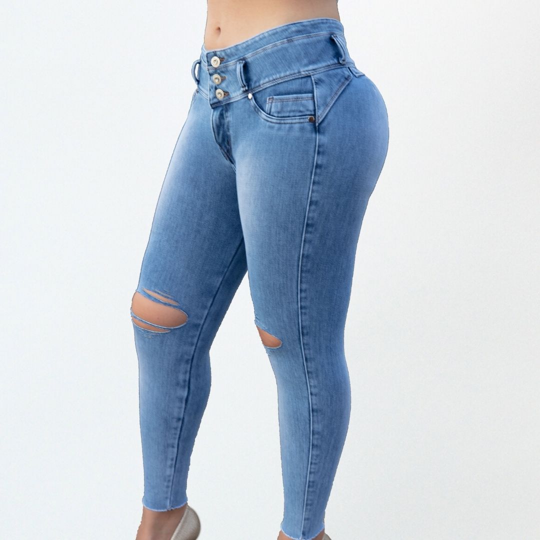 Jeans con Faja Levanta Glúteos 320F