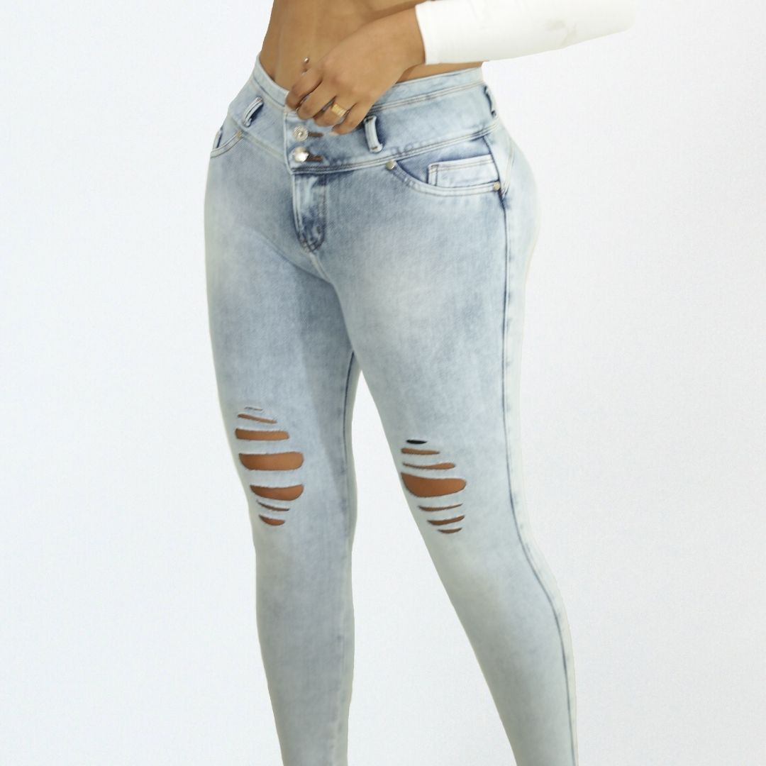 Jeans con Faja Levanta Glúteos 320F