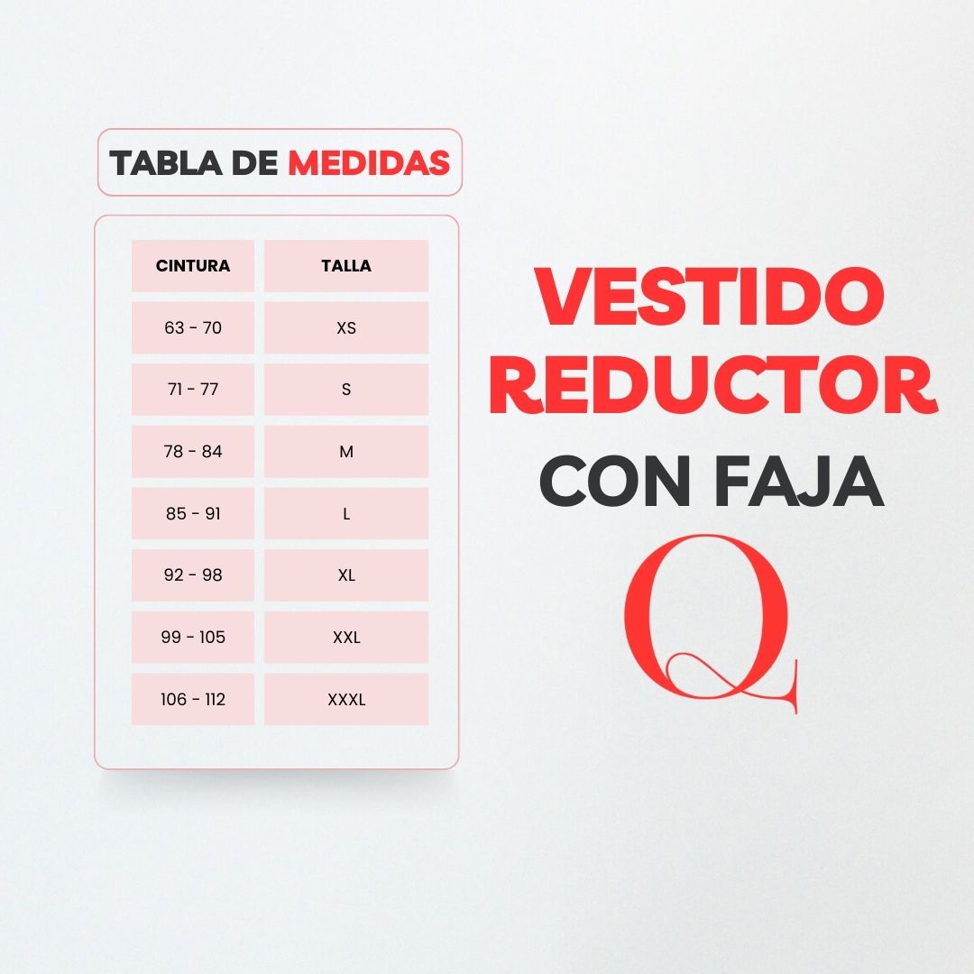 Vestido con Faja Reductor V5200BL