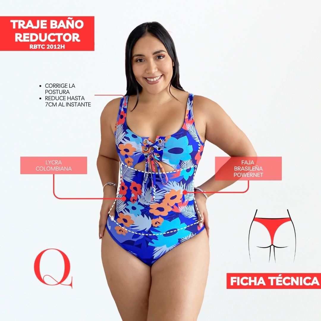 Traje de Baño con Faja Reductor RBTC2012H (CALZON HILO)