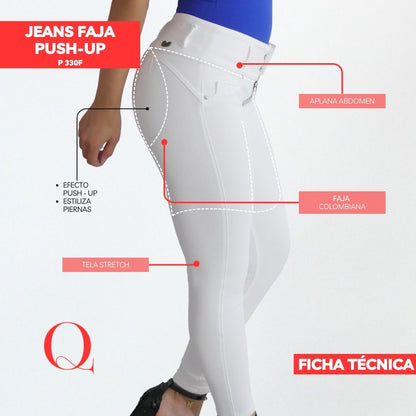 Jeans con Faja Levanta Glúteos 330F