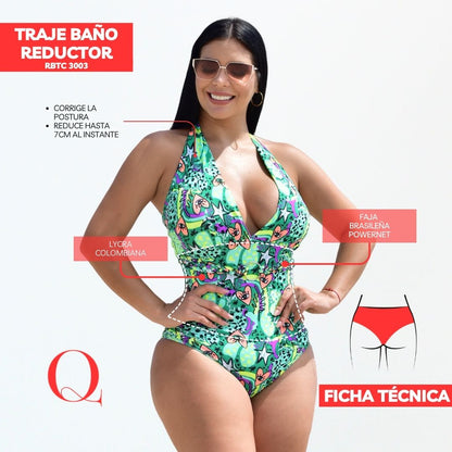 Traje de Baño con Faja Reductor RBTC3003 (CALZON ESTANDAR)