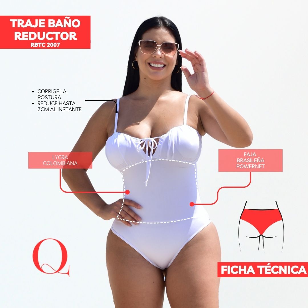 Traje de Baño con Faja Reductor RBTC2007 (CALZON ESTANDAR)