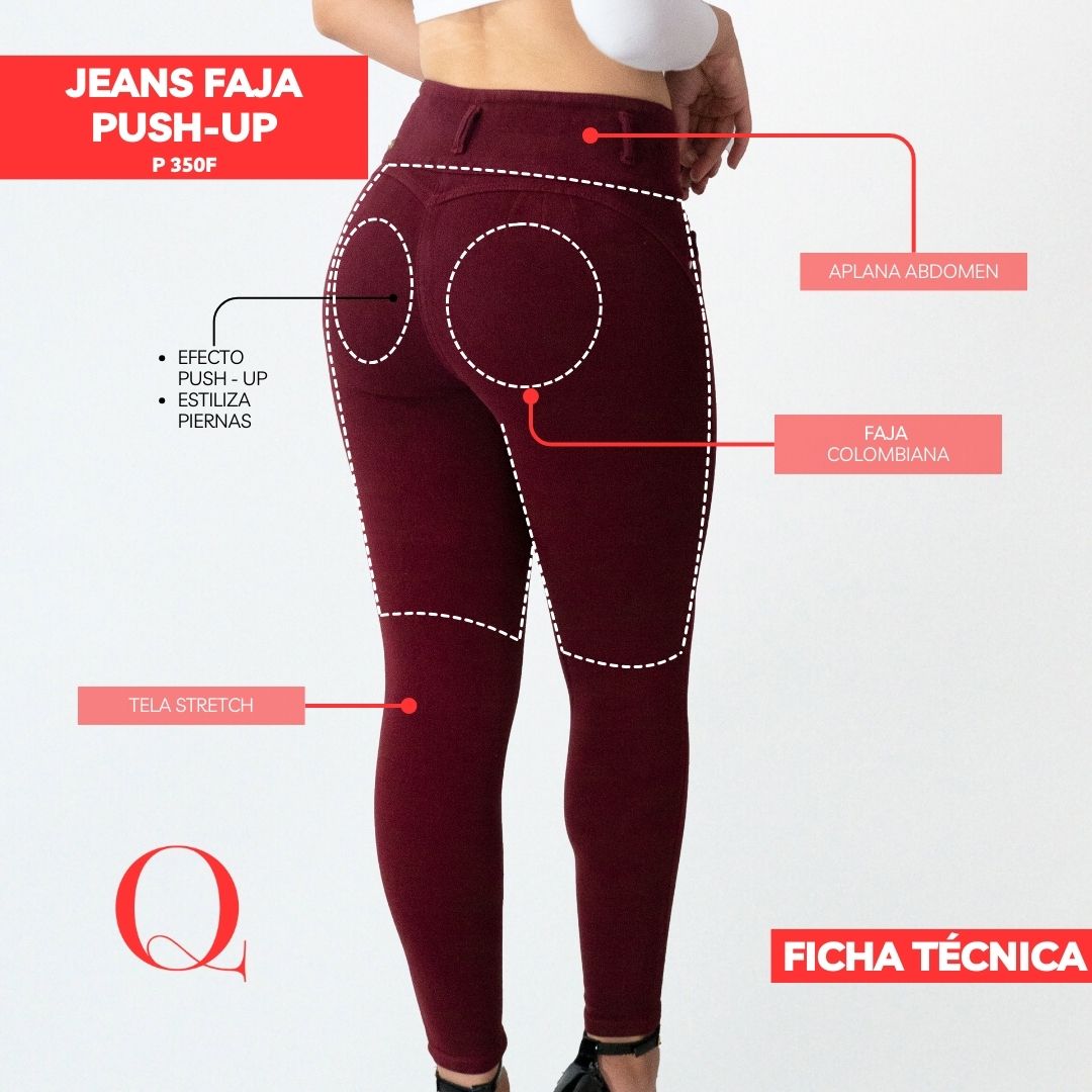 Jeans con Faja Levanta Glúteos 350F