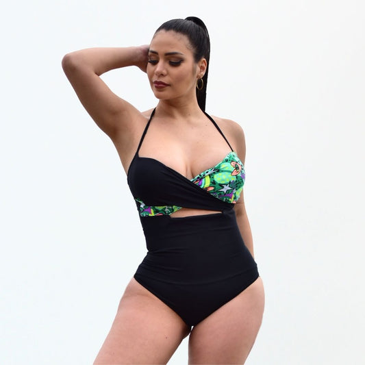 Traje de Baño con Faja Reductor RBTC3004 (CALZON ESTANDAR)