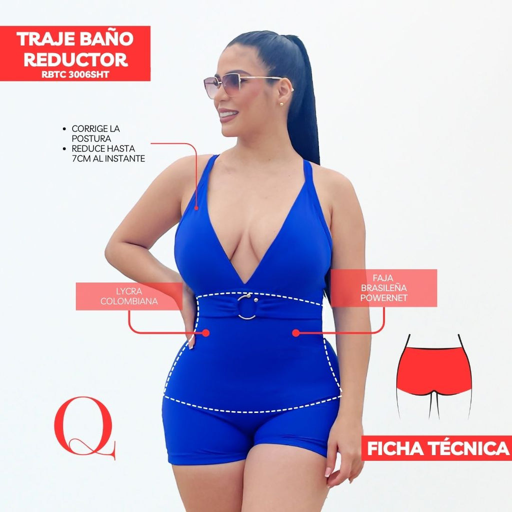 Traje de Baño con Faja Reductor RBTC3006SHT (CALZON SHORT)