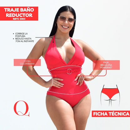 Traje de Baño con Faja Reductor RBTC3003 (CALZON ESTANDAR)