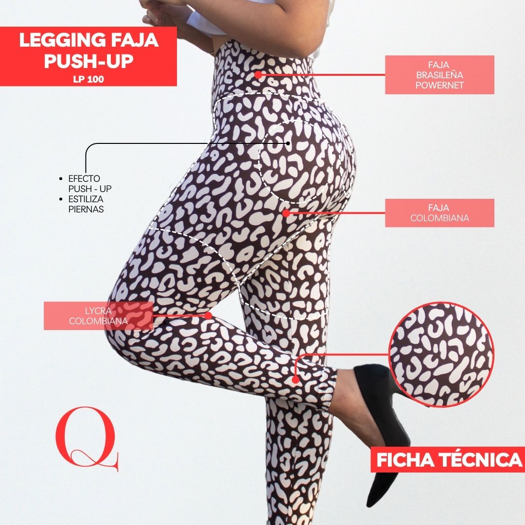Leggins con Faja Levanta Glúteos LP100