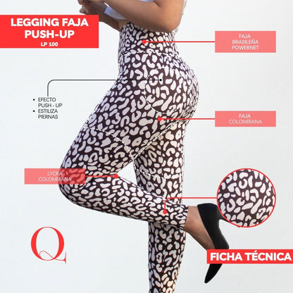 Leggins con Faja Levanta Glúteos LP100