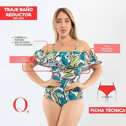 Traje de Baño con Faja Reductor RBT4500 (CALZON ESTANDAR)