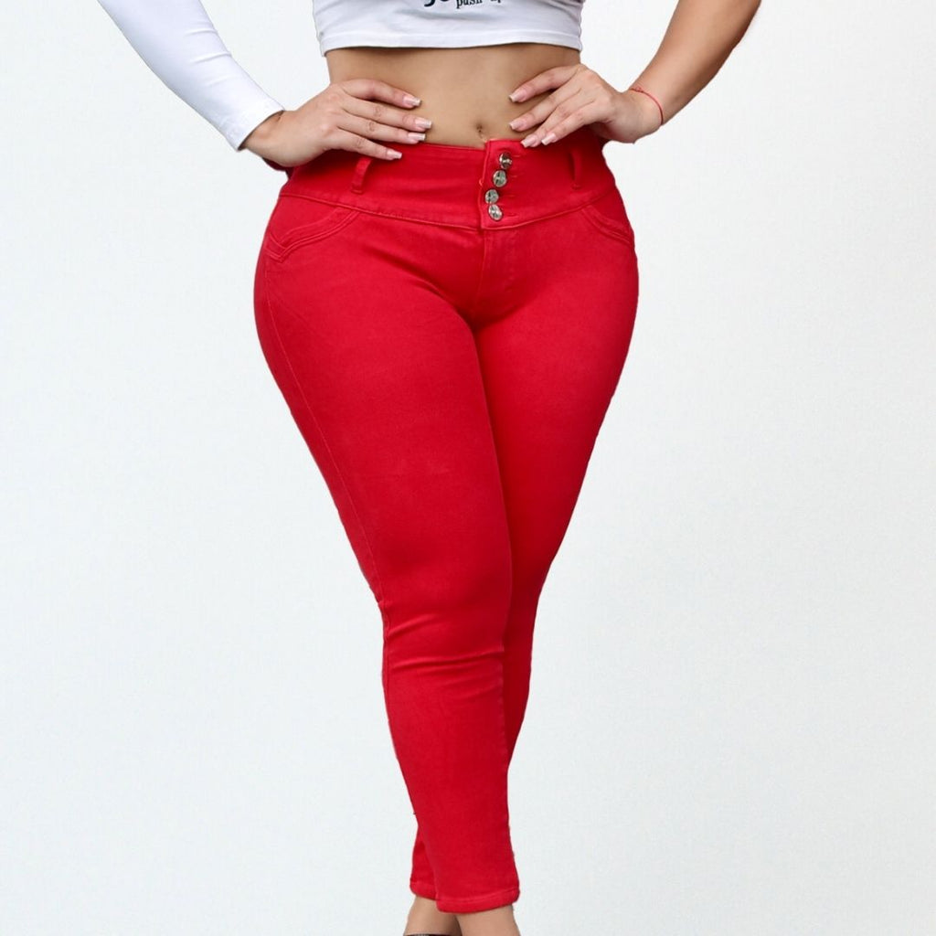 Jeans con Faja Levanta Glúteos 590F