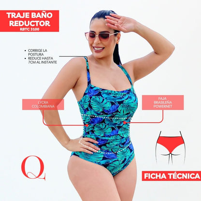 Traje de Baño con Faja Reductor RBTC3100 (CALZON ESTANDAR)