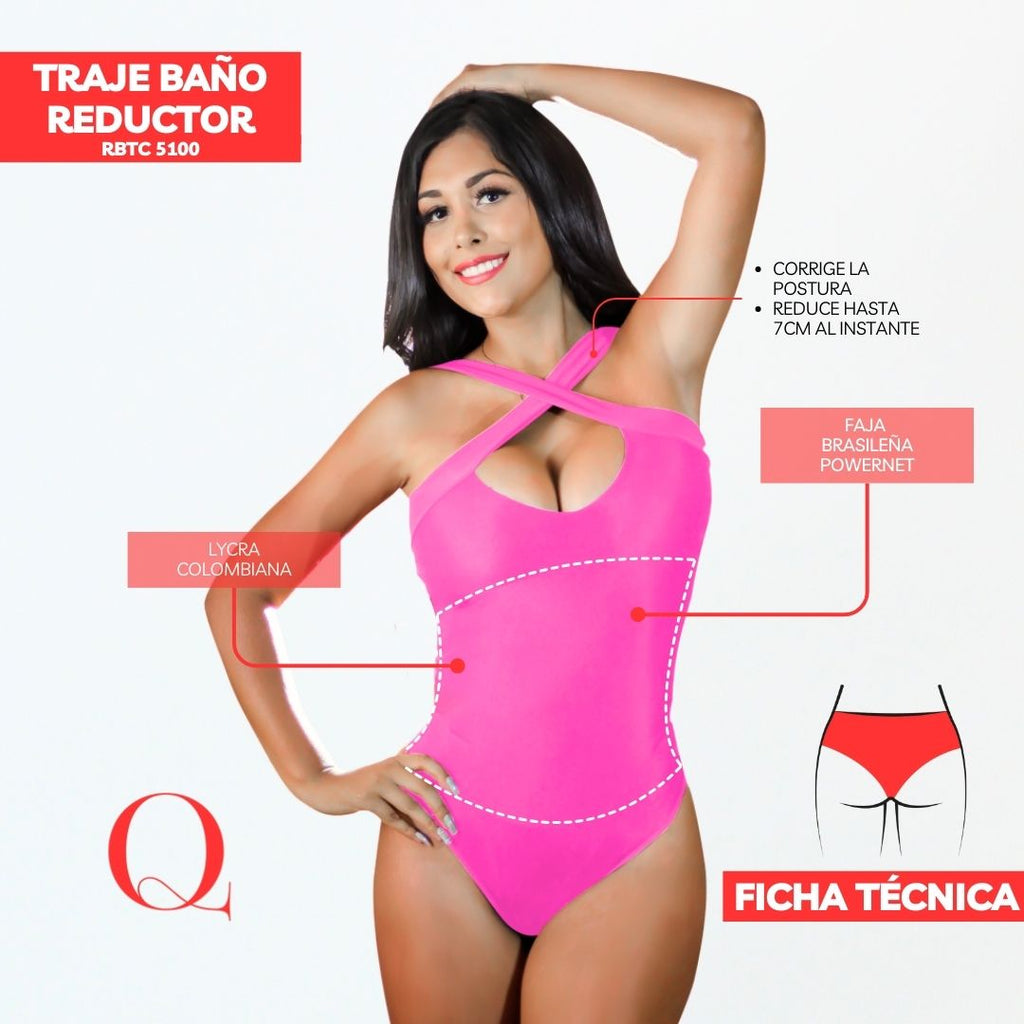 Traje de Baño con Faja Reductor RBTC5100 (CALZON ESTANDAR)