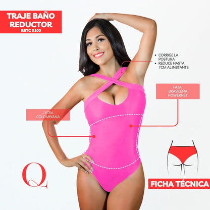 Traje de Baño con Faja Reductor RBTC5100 (CALZON ESTANDAR)