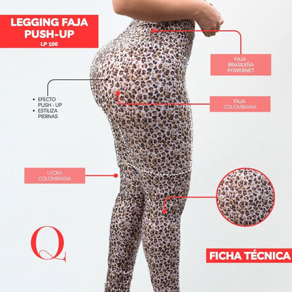 Leggins con Faja Levanta Glúteos LP100